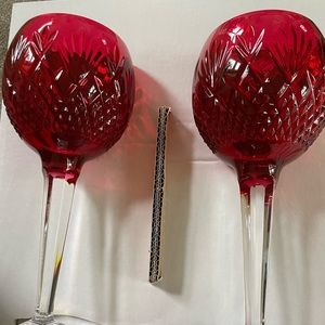 Two Waterford Wine Glasses